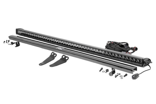 LED Light Kit | Lower Windshield | 50" Black Single Row | Polaris General XP 4 1000 - The Suspension Specialists