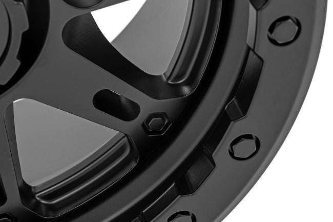Rough Country 94 Series Wheel | UTV | Matte Black | 14x7 | 4x137 | +10mm - The Suspension Specialists