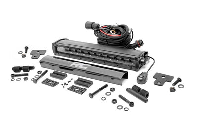 LED Light | Bumper Mount | 12" Black Single Row | Can-Am Defender HD 8/HD 9/HD 10 - The Suspension Specialists
