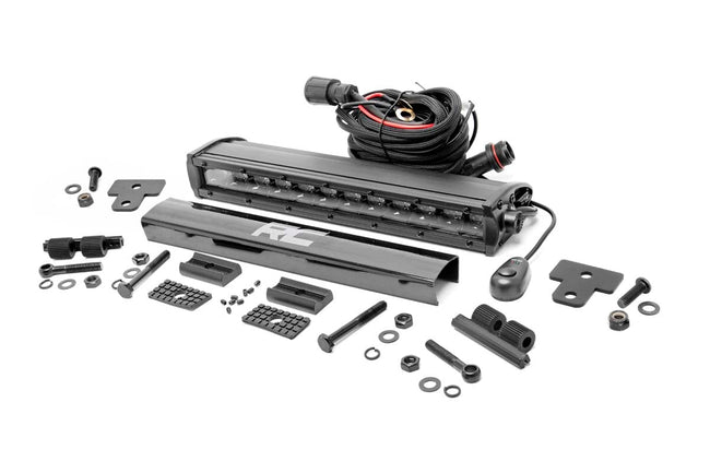 LED Light | Bumper Mount | 12" Black Single Row | Can-Am Defender HD 8/HD 9/HD 10 - The Suspension Specialists