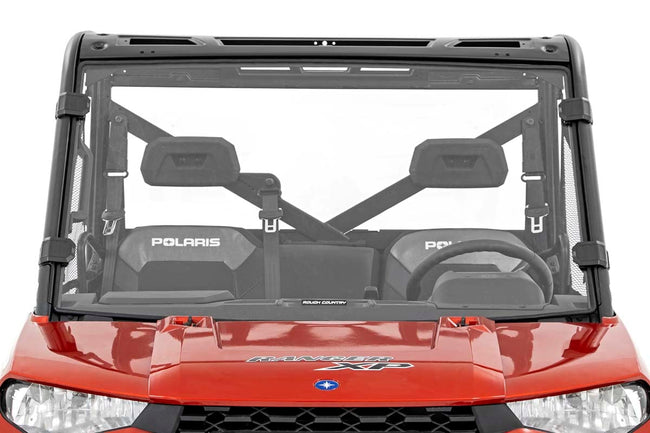 Rough Country Full Windshield | Scratch Resistant | Polaris Ranger 1000/Ranger XP 900/1000 - The Suspension Specialists