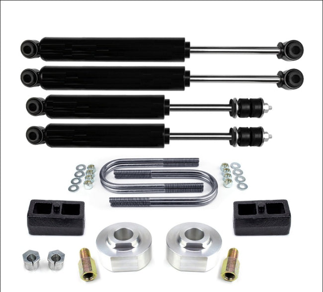 2" Front 1.5" Rear Lift Kit For 1999-2010 Ford F250 F350 2WD w/ Shocks Caster Camber - The Suspension Specialists