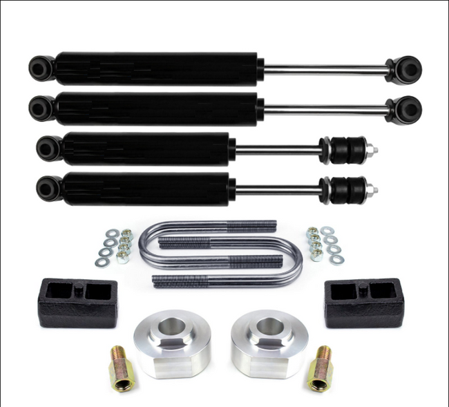 2" Front 1" Rear Lift Kit w/ Shocks For 1999-2010 Ford F250 F350 2WD - The Suspension Specialists