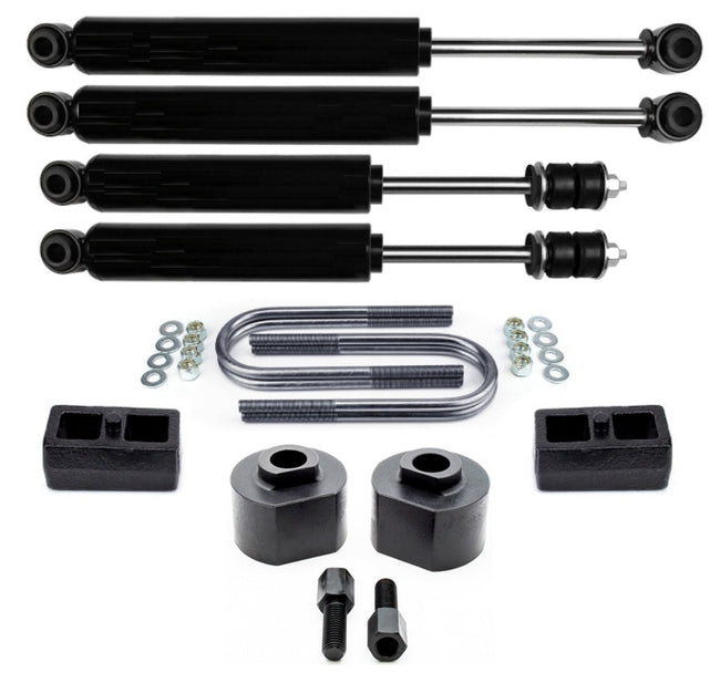 2.5" Front 2" Rear Lift Kit w/ Shocks For 1999-2010 Ford F250 F350 2WD - The Suspension Specialists
