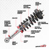 Rancho Suspension QuickLIFT Loaded Strut and Shock Kit For Toyota Tacoma 4WD 2005-12 - Includes Rancho Front Loaded Struts & Rear RS9000XL Shocks