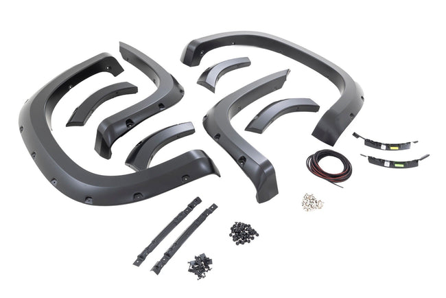 Rough Country Pocket Fender Flares | GXD Sterling Grey Metallic | Chevy Silverado 1500 (19-21)