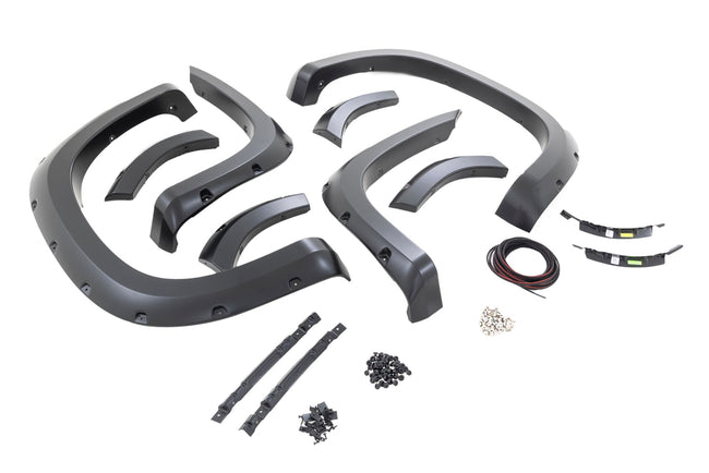 Rough Country Pocket Fender Flares | GXG Tungsten | Chevy Silverado 1500 2WD/4WD (19-21)