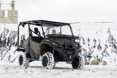 Front Cargo Rack |Black Series LED | 6" Light | Slim Line | Honda Pioneer 1000 - The Suspension Specialists
