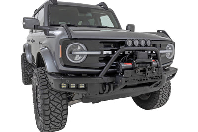 Safari Bar | 3.5" Round LED (Pair) | Black | Amber DRL | OE Modular Steel | Ford Bronco (21-25) - The Suspension Specialists
