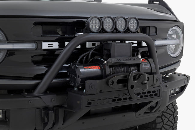 Safari Bar | 12" LED Light Bar | Black | Dual Row | OE Modular Steel | Ford Bronco (21-25) - The Suspension Specialists