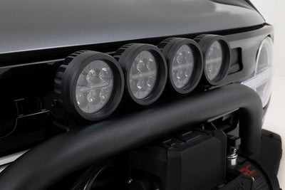 Safari Bar | 3.5" Round LED (Pair) | Black | Amber DRL | OE Modular Steel | Ford Bronco (21-25) - The Suspension Specialists
