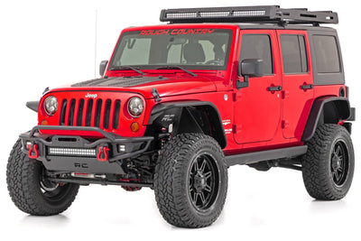 Rough Country Power Running Boards | Dual Electric Motor | 4 Door | Jeep Wrangler Unlimited (07-18)