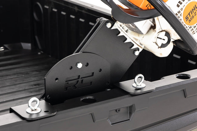 Chainsaw Carrier | Bed Side Mount | Multiple Makes & Models (Polaris/Can-Am) - The Suspension Specialists