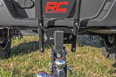 Flag Pole Holder | Dual | 2 Inch Hitch | w/ Flag Poles - The Suspension Specialists