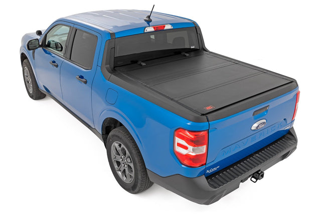 Hard Tri-Fold Flip Up Bed Cover | 4'6" Bed | Ford Maverick 2WD/4WD (22-26) - The Suspension Specialists