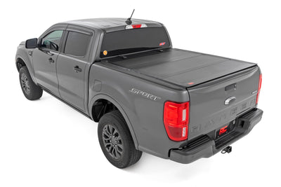 Hard Tri-Fold Flip Up Bed Cover | 5' Bed | Ford Ranger 2WD/4WD (2019-2023) - The Suspension Specialists
