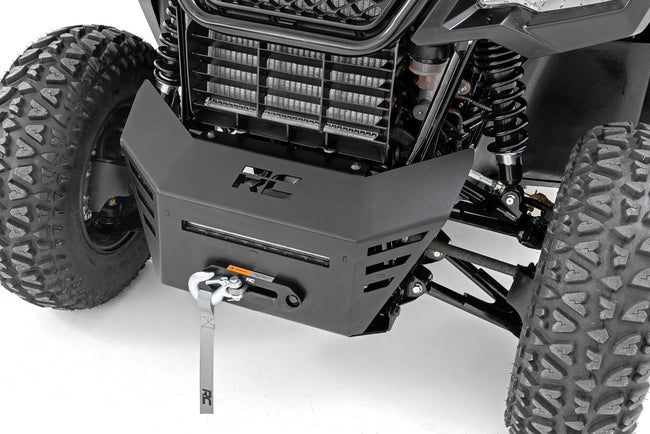 Winch Plate | 10" Black Slimline | Honda Pioneer 520 - The Suspension Specialists