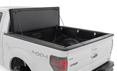 Hard Tri-Fold Flip Up Bed Cover | 6'7" Bed | Ford F-150 2WD/4WD (2004-2014) - The Suspension Specialists