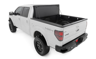 Hard Tri-Fold Flip Up Bed Cover | 6'7" Bed | Ford F-150 2WD/4WD (2004-2014) - The Suspension Specialists