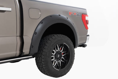 Rough Country Pocket Fender Flares | D1 Stone Gray | Ford F-150 2WD/4WD (2021-2025) - The Suspension Specialists