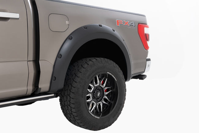 Rough Country Pocket Fender Flares | BN Silver Spruce | Ford F-150 2WD/4WD (2021-2025) - The Suspension Specialists