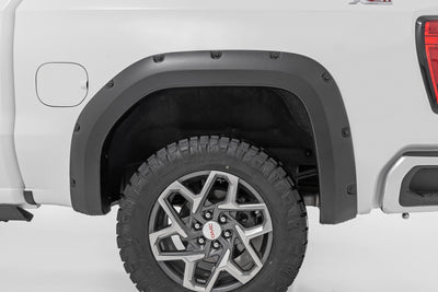 Rough Country Fender Flares | 5IS Silver Ice | GMC Sierra 1500 2WD/4WD (2019-2025 & Classic) - The Suspension Specialists