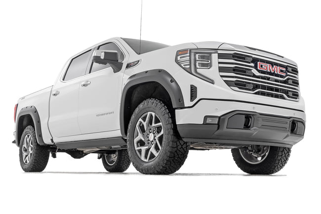 Rough Country Fender Flares | GTL Desert Sand | GMC Sierra 1500 2WD/4WD (2019-2025 & Classic) - The Suspension Specialists