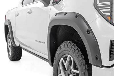 Rough Country Fender Flares | GNK Brownstone | GMC Sierra 1500 2WD/4WD (2019-2025 & Classic) - The Suspension Specialists
