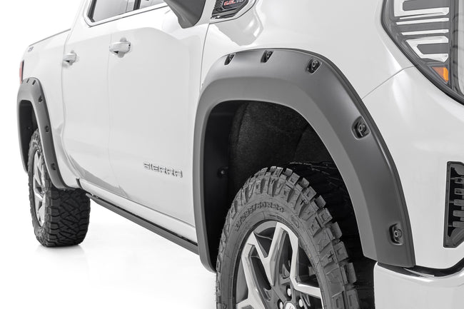 Rough Country Fender Flares | G48 Redwood | GMC Sierra 1500 2WD/4WD (2019-2025 & Classic) - The Suspension Specialists