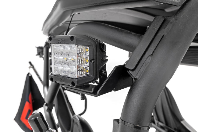 Rough Country LED Light | Rear Mount | 2" Black Pair | Spot | Kawasaki Teryx 4 1000/Teryx 800 - The Suspension Specialists