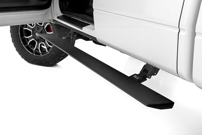 Rough Country Power Running Boards | Dual Electric Motor | Crew Cab | Ford F-150 (09-14) - The Suspension Specialists