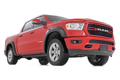 Rough Country Pocket Fender Flares | PR4 Flame Red | Ram 1500 2WD/4WD (2019-2024)
