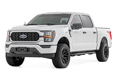 Rough Country OV2 Running Boards | Side Step Bars | Crew Cab | Ford F-150/Lightning/F-250/F-350 (15-25) - The Suspension Specialists