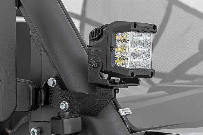 LED Light Kit | Cage Mount | 2" Black Pair | Amber DRL | CFMOTO UFORCE 1000 - The Suspension Specialists