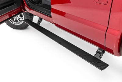Rough Country Power Running Boards | Dual Electric Motor | Ford F-250/F-350 Super Duty (08-16) - The Suspension Specialists