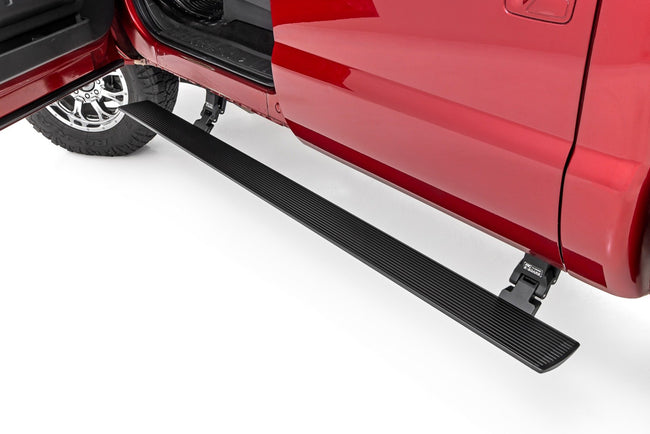 Rough Country Power Running Boards | Dual Electric Motor | Ford F-250/F-350 Super Duty (08-16) - The Suspension Specialists