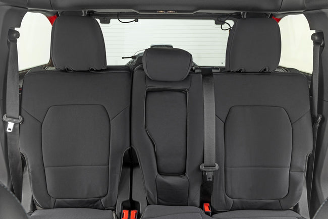 Seat Covers | Bucket Seats |W/Fold Down RR Armrest |FR & RR | 4DR | Ford Bronco (21-25) - The Suspension Specialists