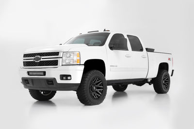 Rough Country 95 Series Wheel | One-Piece | Gloss Black Machined | 20x10 | 8x180 | -19mm - The Suspension Specialists