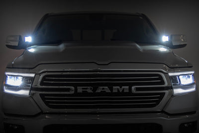 LED Light Kit | Ditch Mount | 2" Black Pair | Spot | Ram 1500 2WD/4WD (19-26) - The Suspension Specialists