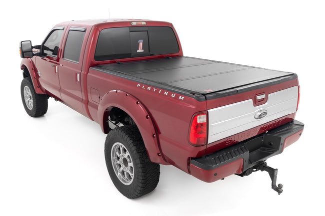 Hard Tri-Fold Flip Up Bed Cover | 6'10" Bed | Ford F-250/F-350 Super Duty (99-16) - The Suspension Specialists