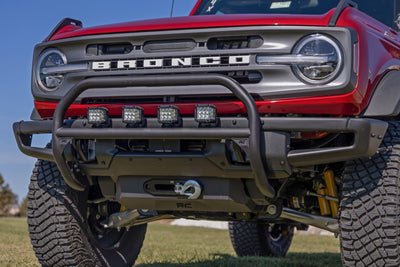 Nudge Bar | 4 Inch Round Led (x4) | OE Modular Steel | Ford Bronco 4WD (21-25) - The Suspension Specialists