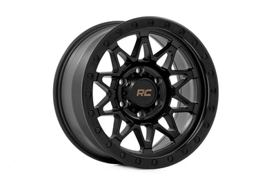 Rough Country 78 Series Wheel | Simulated Beadlock | Black | 17x8.5 | 6x135 | +0mm - The Suspension Specialists