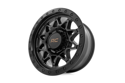 Rough Country 78 Series Wheel | Simulated Beadlock | Black | 18x9 | 8x6.5 | -12mm - The Suspension Specialists