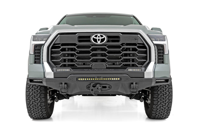 Rough Country Hybrid Front Bumper | 12000S | Blk LED | Toyota Tundra 2WD/4WD (2022-2025)