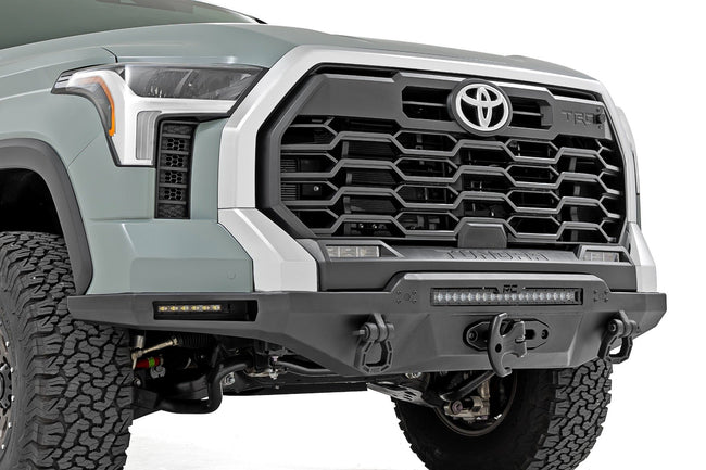 Rough Country Hybrid Front Bumper | 12000S | Blk LED | Toyota Tundra 2WD/4WD (2022-2025)