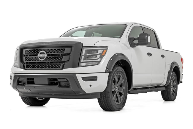 Rough Country Pocket Fender Flares | Crew Cab | Nissan Titan 2WD/4WD (2017-2024)