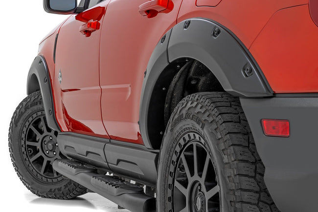 Rough Country Pocket Fender Flares | M7 Carbonized Gray | Ford Bronco Sport 4WD (2021-2025) - The Suspension Specialists