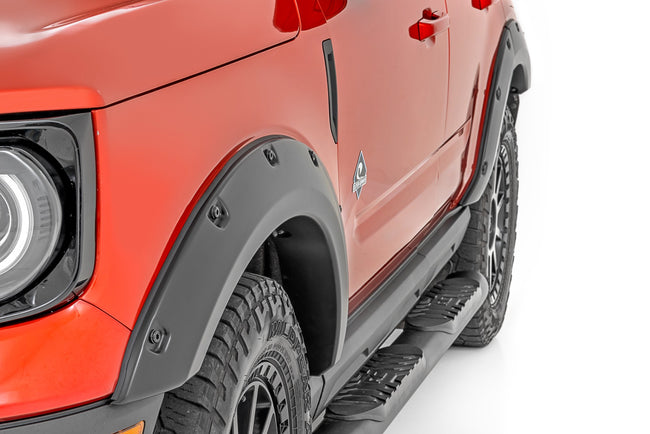 Rough Country Pocket Fender Flares | M7 Carbonized Gray | Ford Bronco Sport 4WD (2021-2025) - The Suspension Specialists
