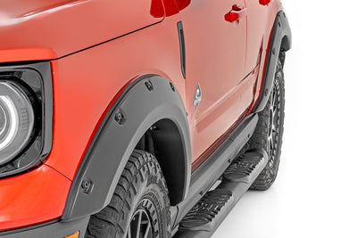 Rough Country Pocket Fender Flares | JS Iconic Silver | Ford Bronco Sport 4WD (2021-2025) - The Suspension Specialists