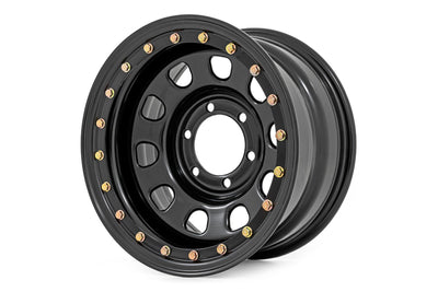 Steel Simulated Bead Lock Wheel | Black | 17x9 | 6x5.5 | 4.25 Bore | -12 - The Suspension Specialists